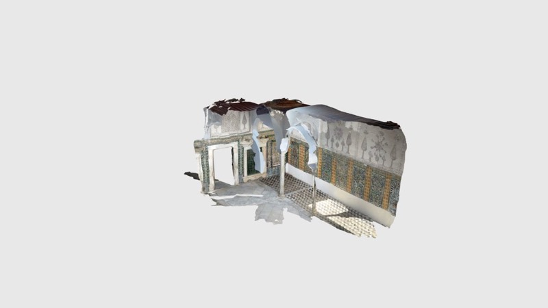 Test Scan – Interior with Tilework and Fountain…
