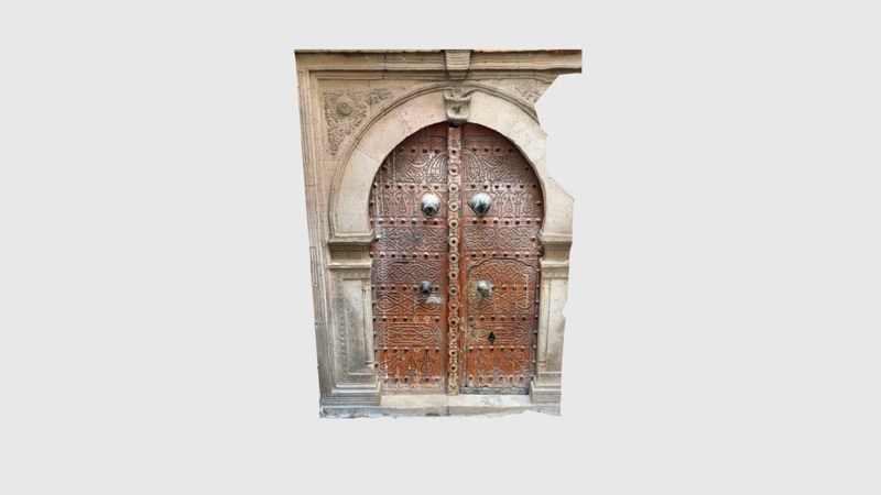 Ornamental Wooden Door with Studded Patterns – …