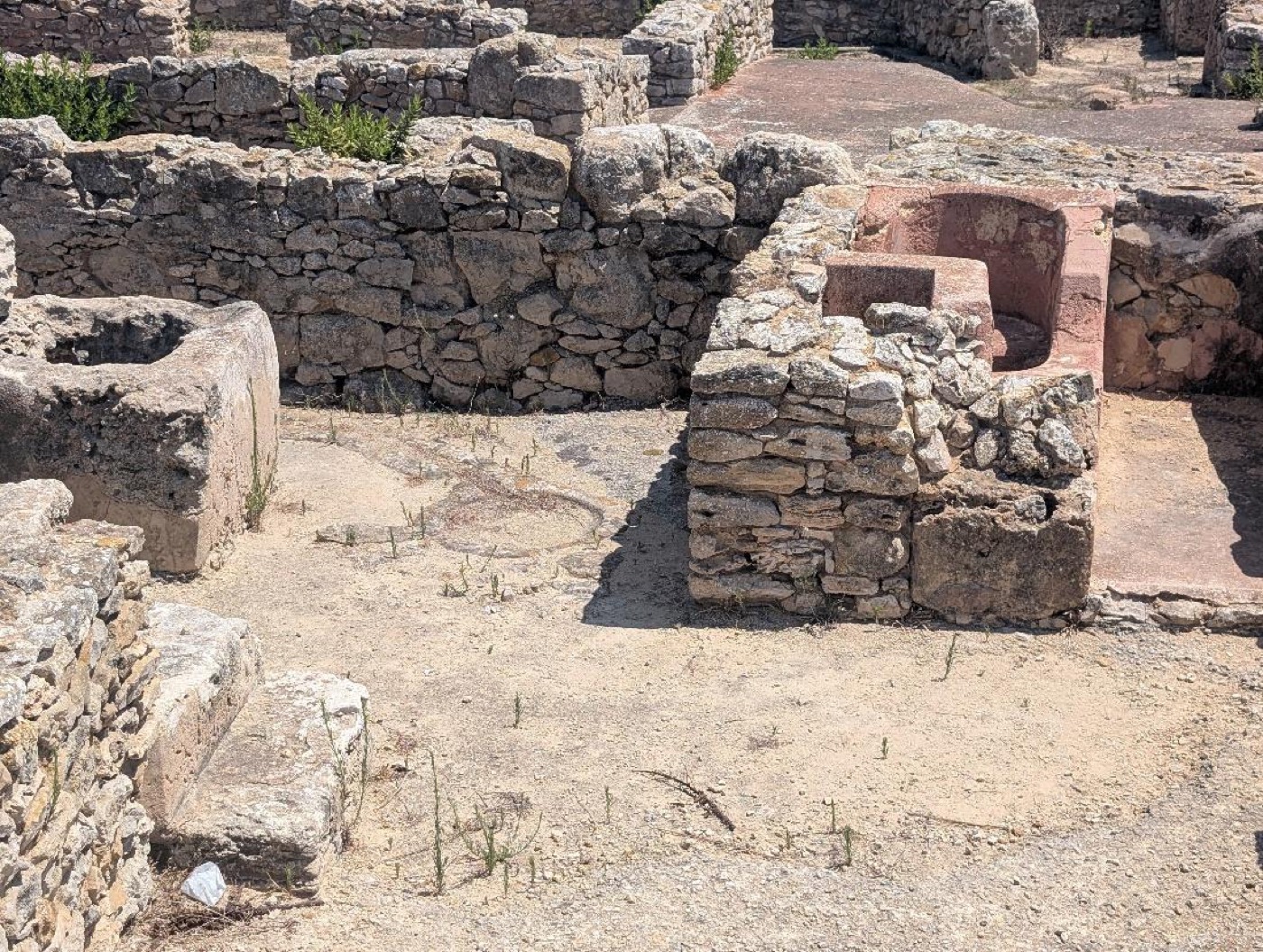 Figure 4: Kerkouane houses often included terracotta bathtubs and drains, as pictured here. Photo: Laura Harrison
